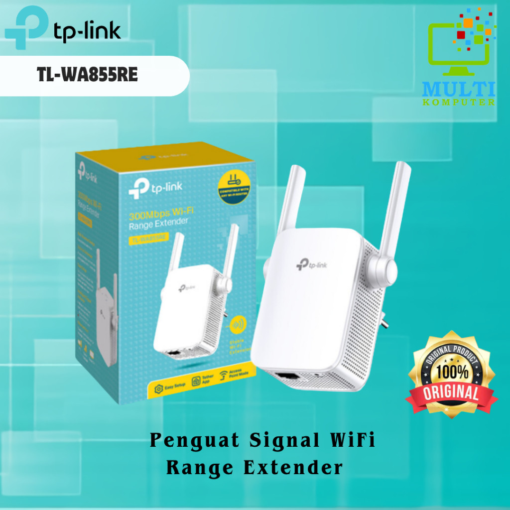 Wi-Fi Range Extender TP-LINK 300Mbps TL-WA855RE - เครื่องขยายสัญญาณ Wifi tplink