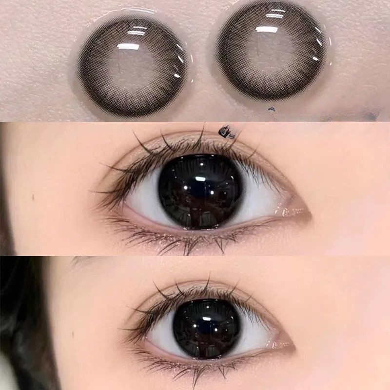 （COD）【-100~-600】 คอนแทคเลนส์สี 1 คู่  คอนแทคเลนส์สายตาสั้น  คอนแทคเลนส์ คอนเทค เลนส์ คอนแทคเลนส์ brown 14.0mm/14.5mm YXPDD015 ราคา ถูกที่สุด ดีลบีเคเค แกลเลอรีภาพที่ 9