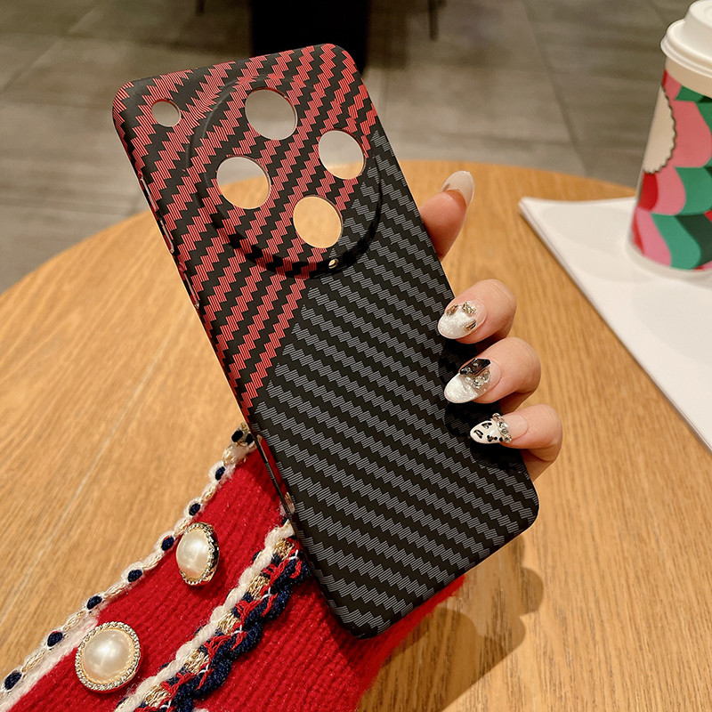 สําหรับ OPPO Find X8 Pro, X8 กรณี ELVEV คาร์บอนไฟเบอร์บางเฉียบลายลาย Texture Matte Hard Light Cover
