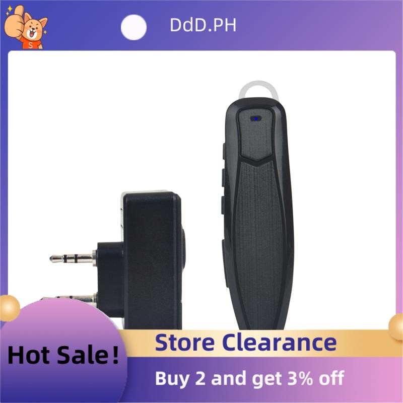 Walkie Talkie ไร้สายบลูทูธ PTT ชุดหูฟัง Earpiece แฮนด์ฟรี K ปลั๊กสําหรับไมโครโฟนชุดหูฟังอะแดปเตอร์ติดตั้งง่ายใช้งานง่าย