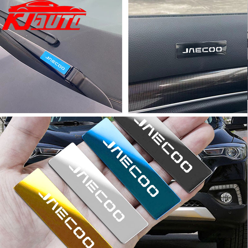 Jaecoo รถ Fender ด้านข้างโลหะสติกเกอร์สัญลักษณ์หน้าต่างอัตโนมัติสติกเกอร์ตกแต่งสติกเกอร์ปัดน้ําฝนรถยนต์สําหรับ Chery Jaecoo J7 J8 PHEV อุปกรณ์เสริม