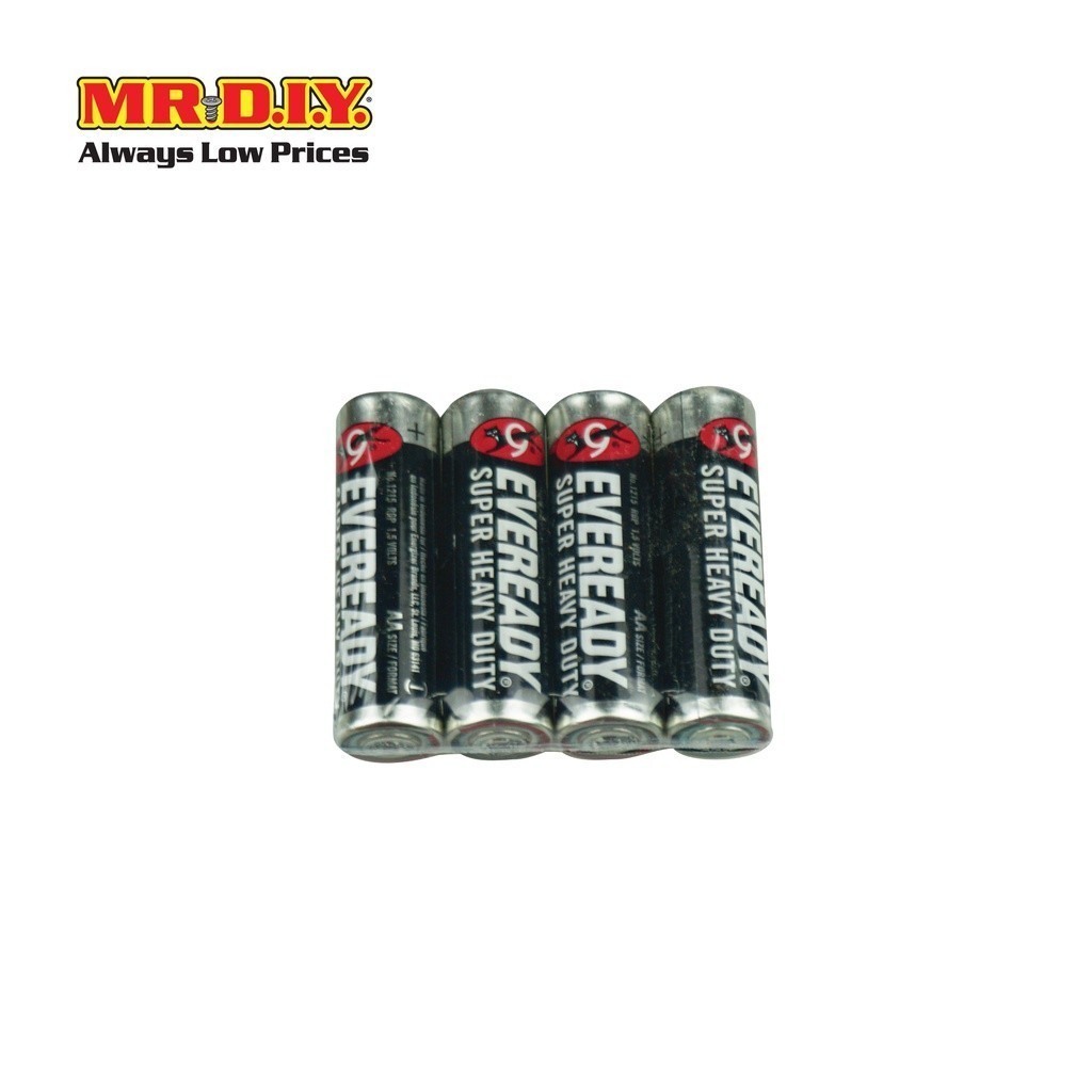 [แพ็ก 2 ชิ้น] EVEREADY Super Heavy Duty ถ่านไฟฉาย AA 1.5 โวลต์