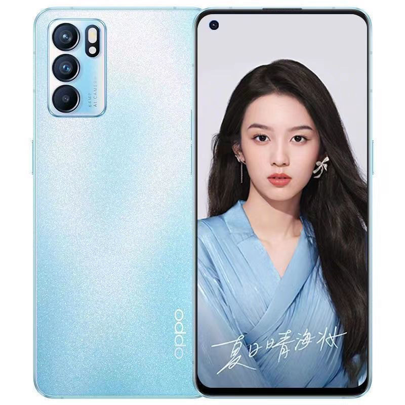 สองโทรศัพท์มือถือราคาประหยัด5g เต็ม Netcom opporeno6 HD 6400W พิกเซลความงามกล้องแฟลชชาร์จเกมได้อย่าง