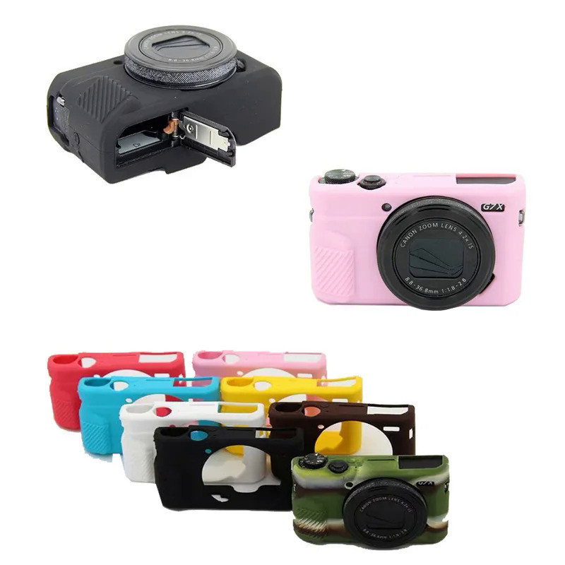 New Camera Silicone Case for Canon G7XII G7X II G7X Mark 2 G7X III G7X3  G7X Mark 3 Rubber Protectiv