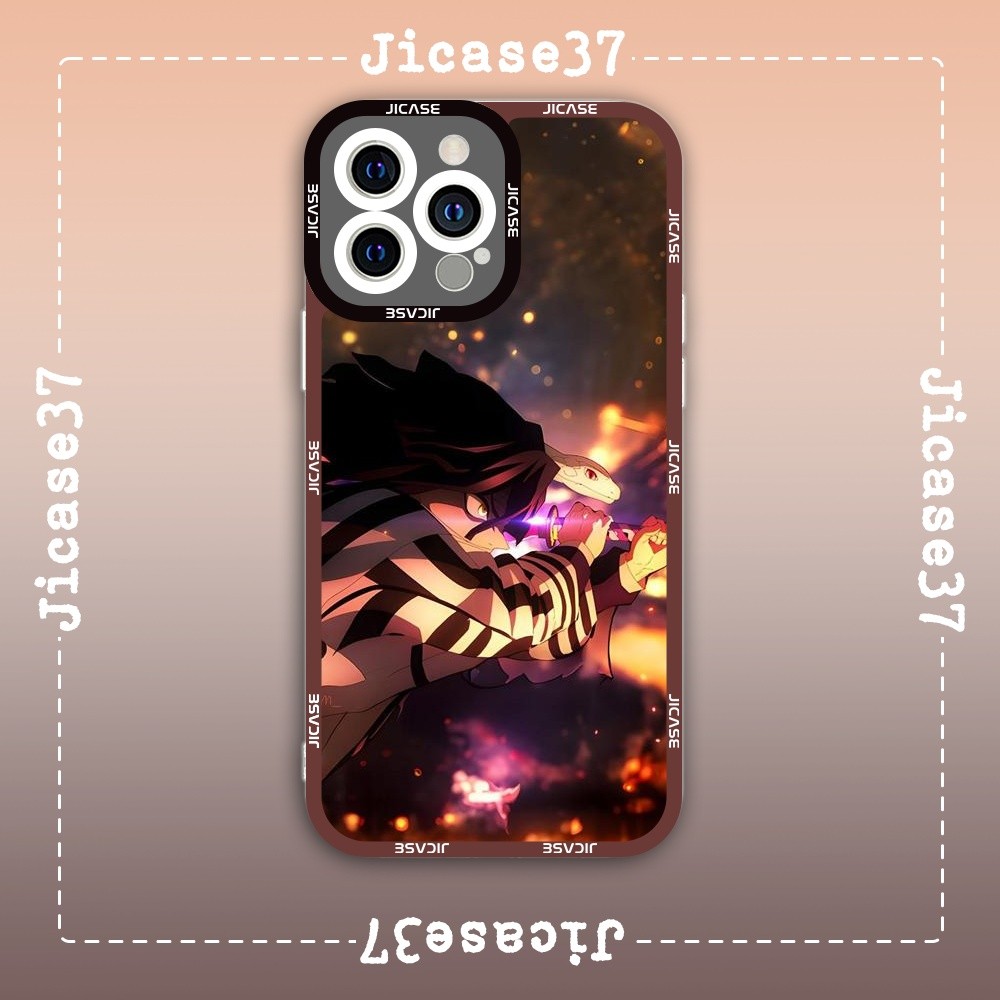 เคส iPhone Square Edge Samsung Xiaomi Oppo Anime Kimetsu no yaiba Demon Slayer Sword Character Iguro