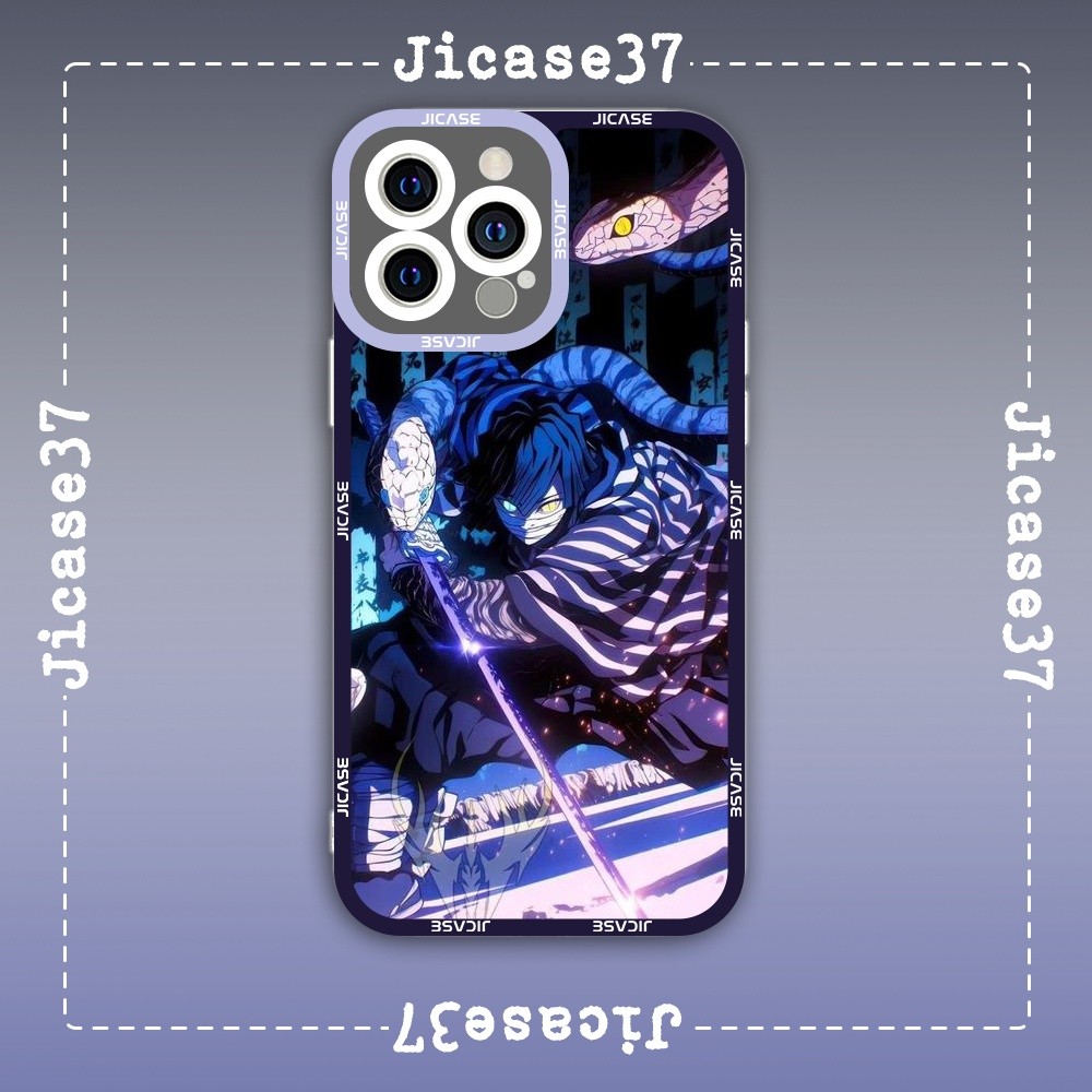 เคส iPhone Square Edge Samsung Xiaomi Oppo Anime Kimetsu no yaiba Demon Slayer Sword Character Iguro