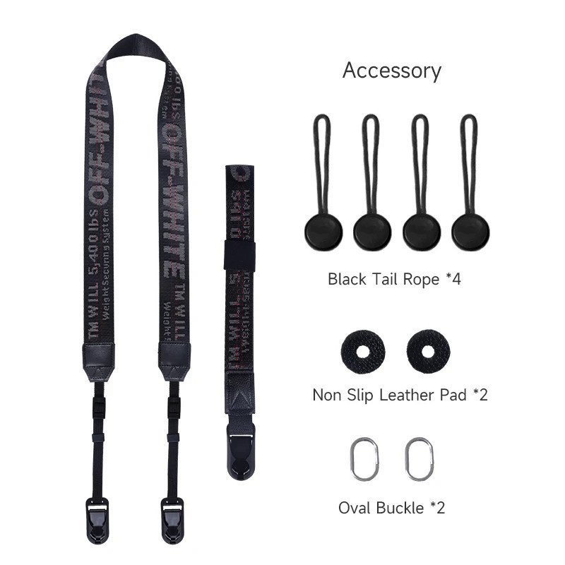 Quick Release Camera Shoulder Wrist Adjustable Strap for Canon EOS R5 R6 R7 R8 R50 R100 Nikon Z7II Z