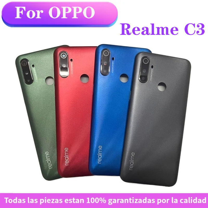 ฝาหลังสําหรับ Realme C3 RMX2027 RMX2020 RMX2021