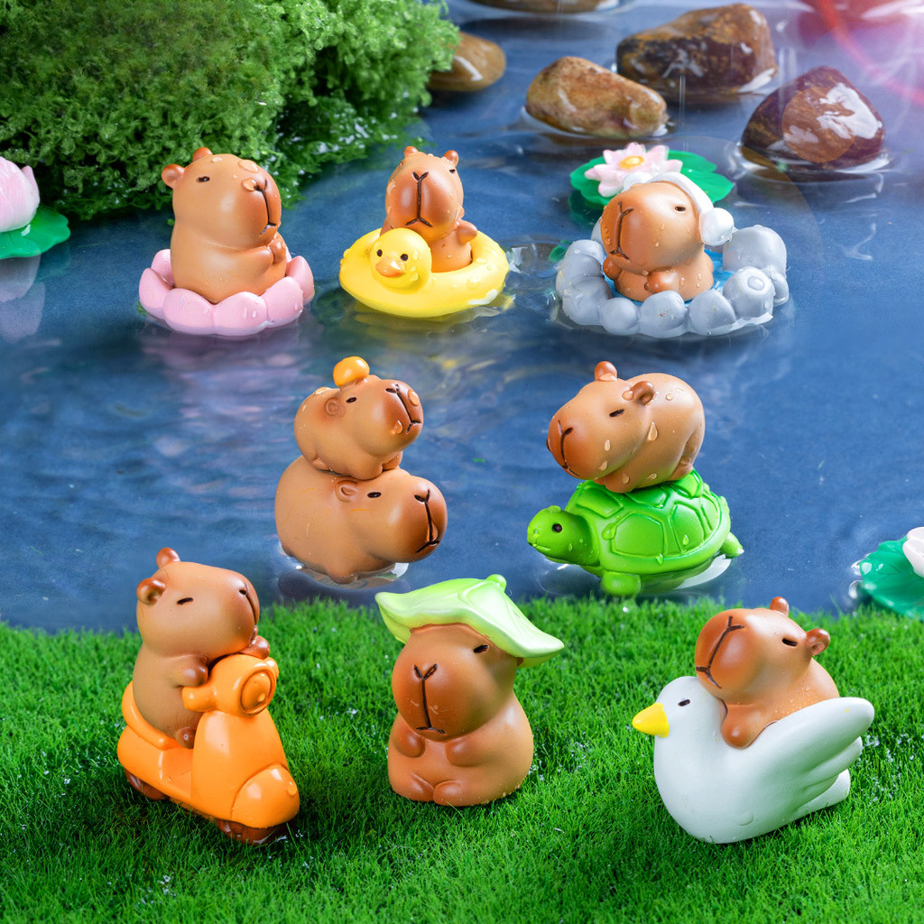 13 ชิ้นเต่าหมีน่ารัก 3D เรซิ่น charms สําหรับ DIY (7-288)