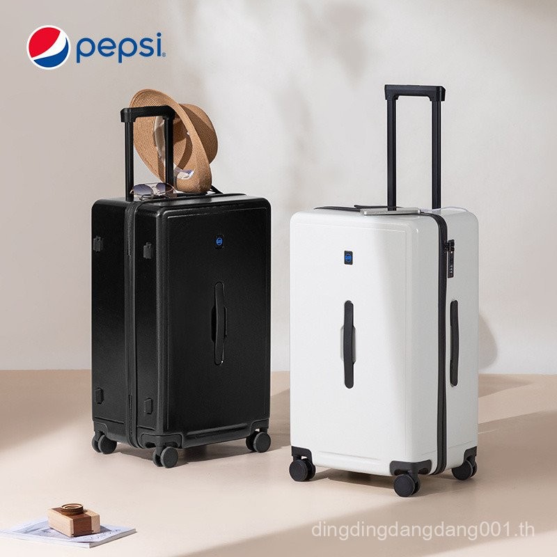 Pepsi กระเป๋าธุรกิจความจุขนาดใหญ่สองชั้นกล่องซิปกันระเบิดทนทานรถเข็นกล่องรหัสผ่านนักเรียน