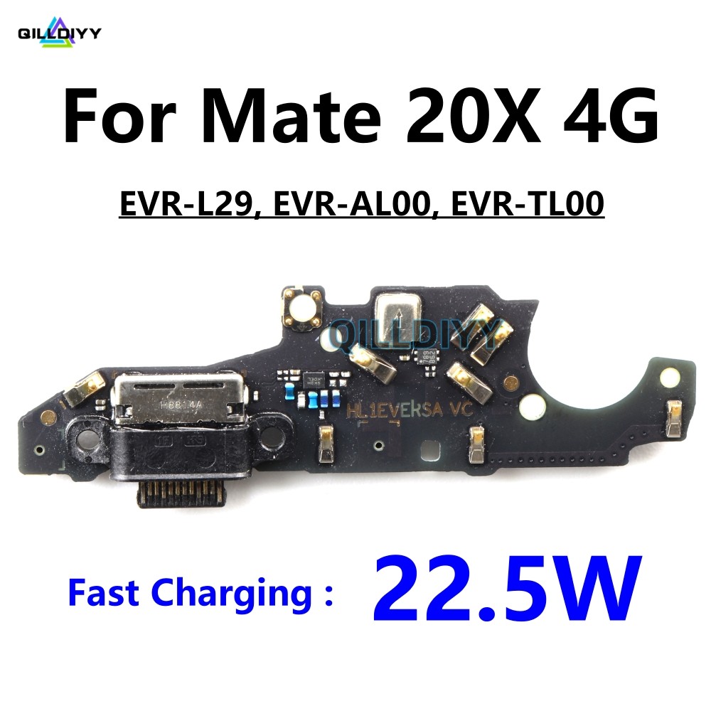 สําหรับ Huawei Mate 20X 4G USB ชาร์จขั้วต่อ Dock Charger พอร์ตไมโครโฟนประเภท C ปลั๊กหาง Flex Cable Mate 20 X EVR-L29