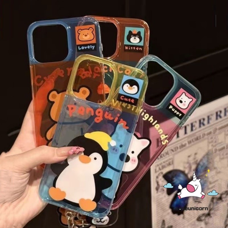SAMSUNG สําหรับsamsung A05 A11 A15 A06 A14 A05s A16 A24 A13 A34 A12 A03s A30 A35 A04 A32 A10s A54 A52 A51 A04s A53 A50s A31 A21s A21s A23s A30 A21s A30 A31 A21s A23s A21s A21s A31s A30 A30 A21 การ์ตูนหมีเพนกวินน่ารัก