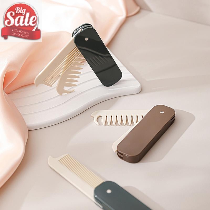 Af 1 ชิ้นแบบพกพาพับหวีแปรงผม Anti-static Travel แปรงผมพับ Hairdressing จัดแต่งทรงผมเครื่องมือความงาม A