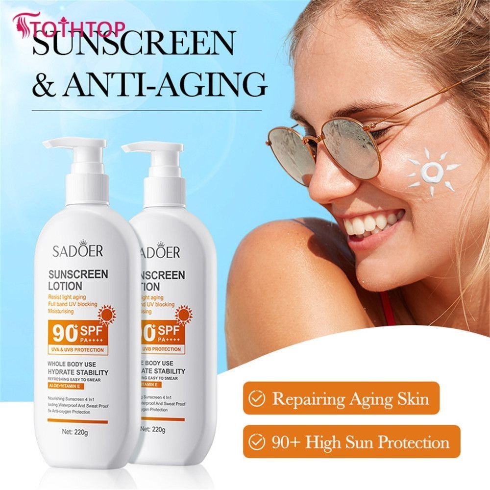 Sadoer Anti-photoaging Repair Refreshing Sunscreen Essence ครีมกันแดด Anti-mild พับสูงไวท์เทนนิ่งครีมกันแดด a7