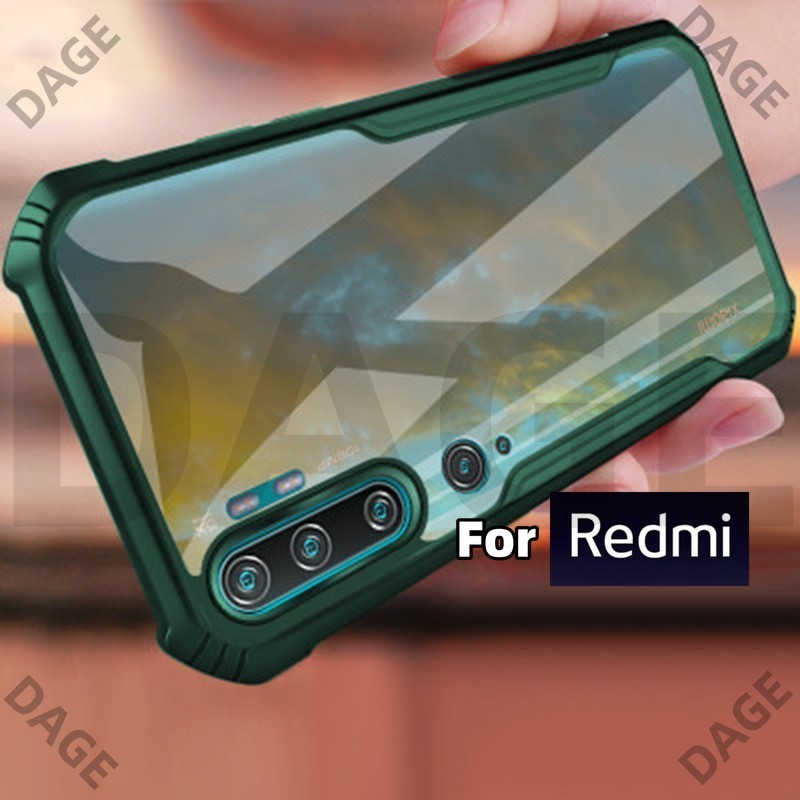 Cod ปลอกใสสําหรับ Xiaomi Mi 10 Pro CC9 Pro Mi Note 10 CC9e A3 Redmi Note 10 Pro Max 10s Case PC + TP