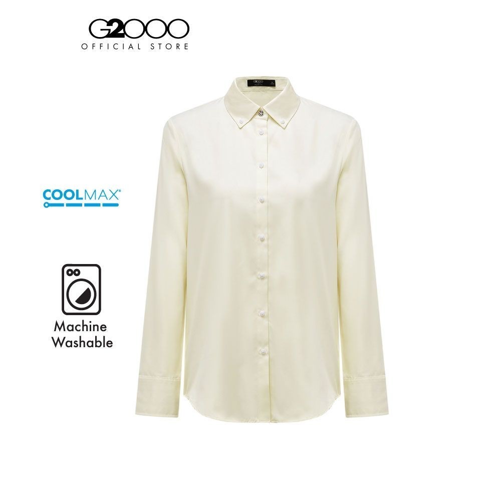 G2000 เสื้อเชิ้ตแขนยาวแบบทางการสำหรับผู้หญิง ทรง Regular Fit รุ่น 4122103141 LIGHT YELLOW