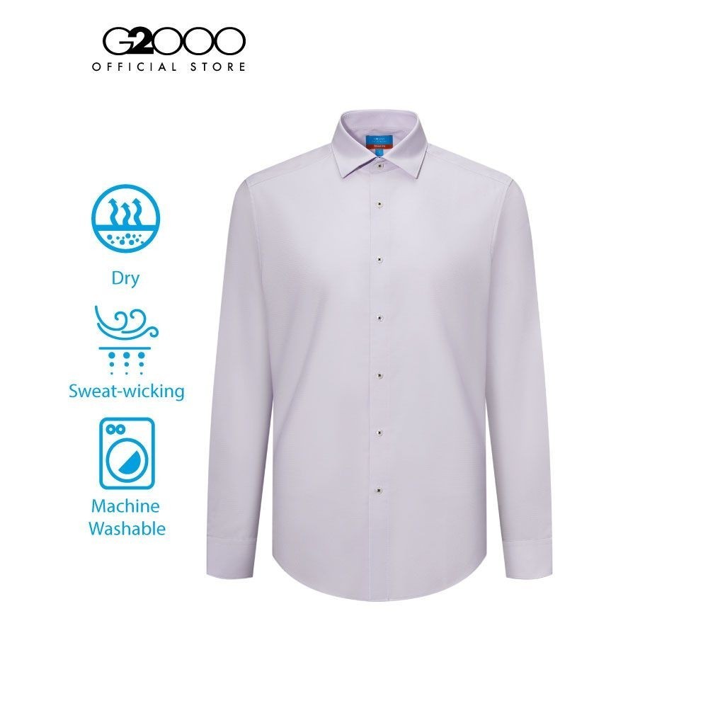 G2000 เสื้อเชิ้ตแขนยาวแบบทางการสำหรับผู้ชาย ทรง Smart Fit รุ่น 4112202281 LIGHT PURPLE