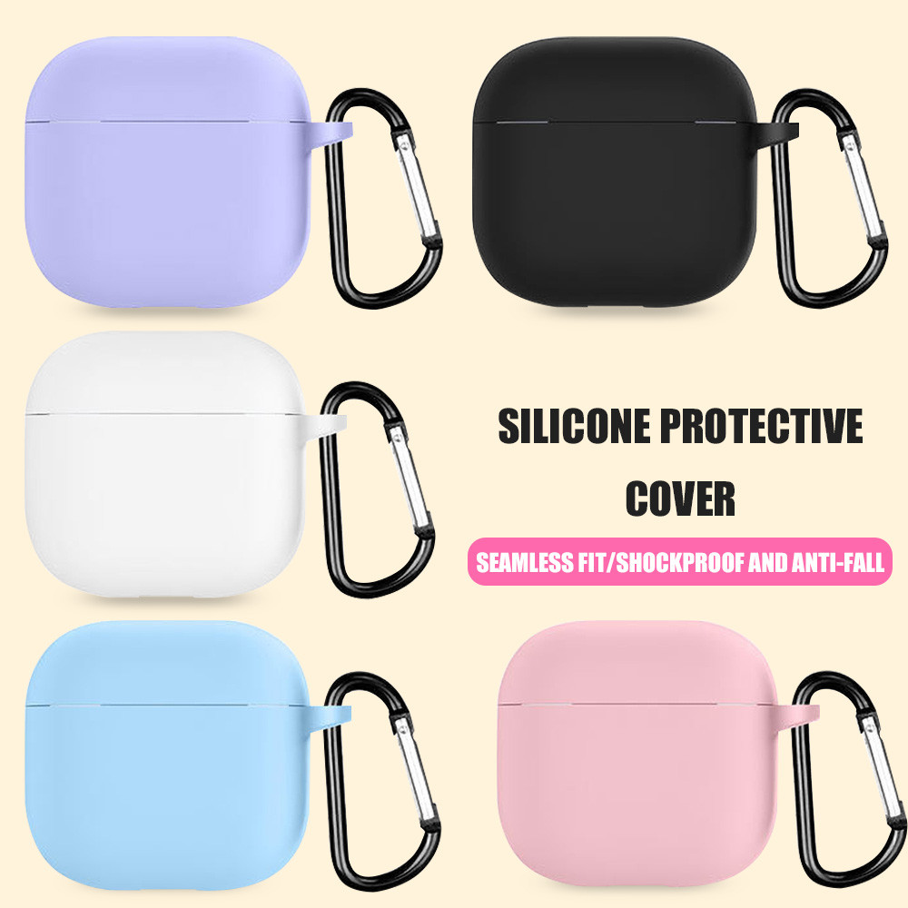 New!!เคสซิลิโคนแอร์พอต 4 *พร้อมส่งไทย*เคสแอร์พอต แบบมีห่วง AirPods 4 ยางทำจากซิลิโคน ป้องกันการกระแทกAirpod 4case ​Cover