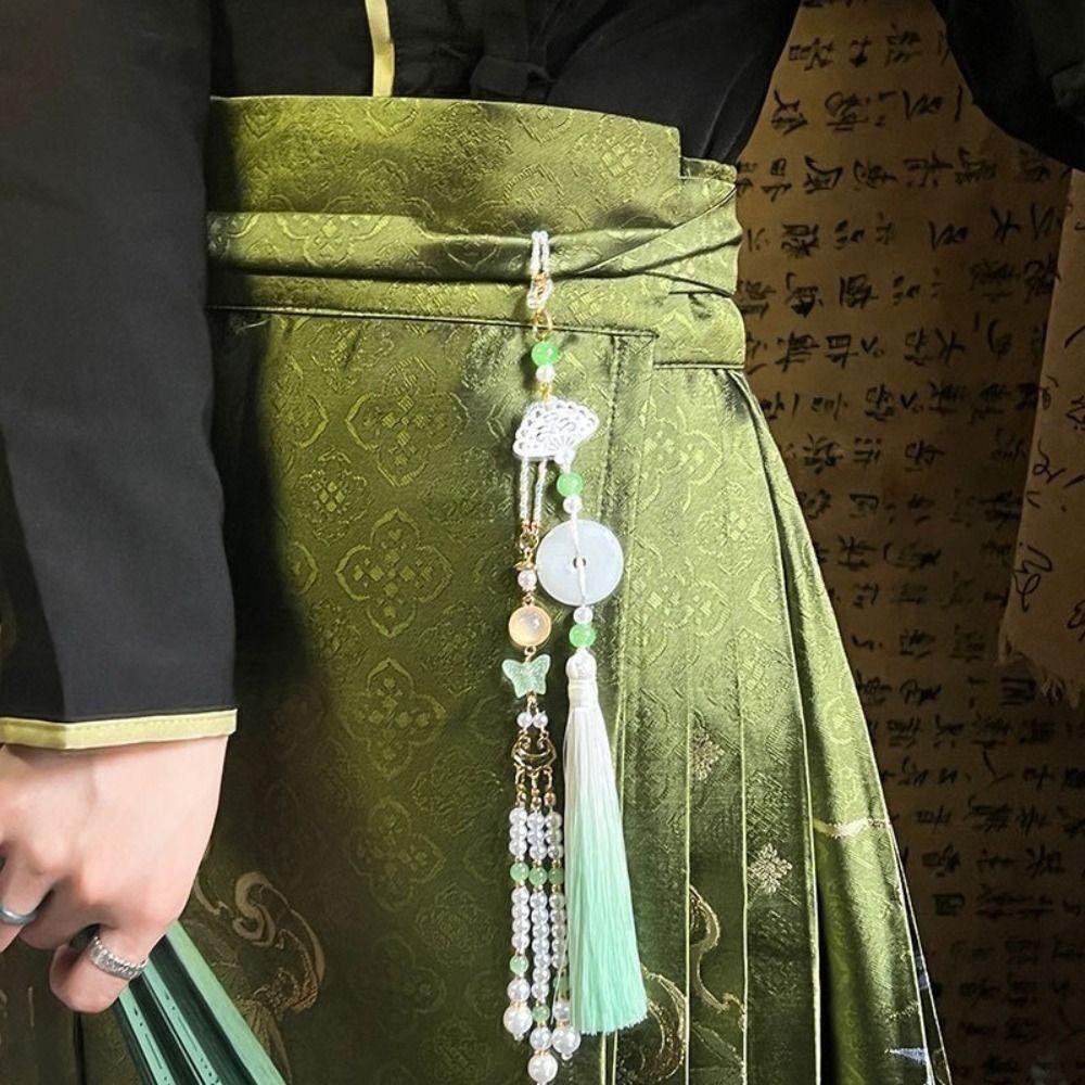 เจรีมี1 ฮันฟู พู่จี้,สไตล์จีนโบราณ ฮันฟู ชุดสวม, ย้อนยุคเครื่องแต่งกายสาวแขวนเอวเครื่องประดับพวงกุญแจ - รูปที่ 2