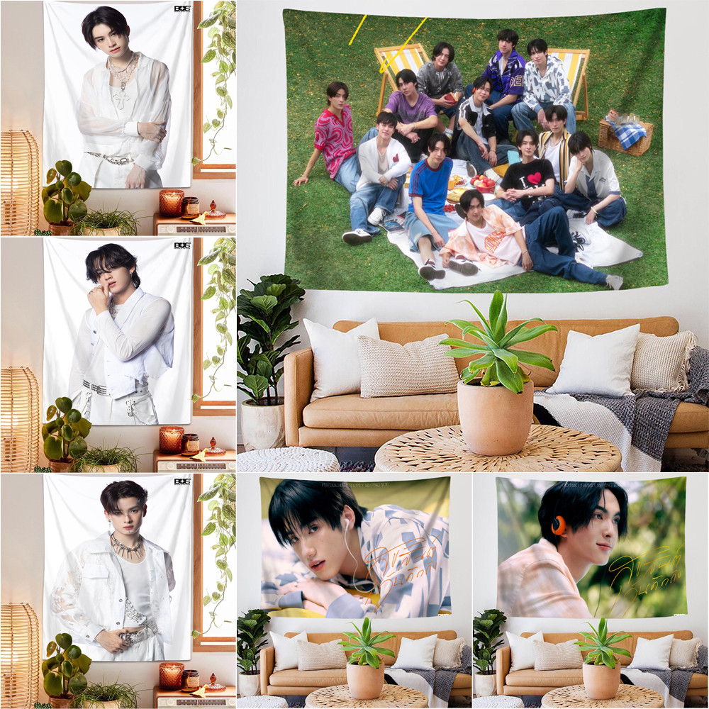 Bus Because of You I Shine Tapestry พร้อมคลิปพิมพ์โพลีเอสเตอร์ด้านเดียวตกแต่ง Tapestries