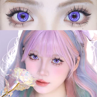Jewelens คอสเพลย์คอนแทคเลนส์สีฮาโลวีนอะนิเมะ Softlens Koi สีม่วงนักเรียน