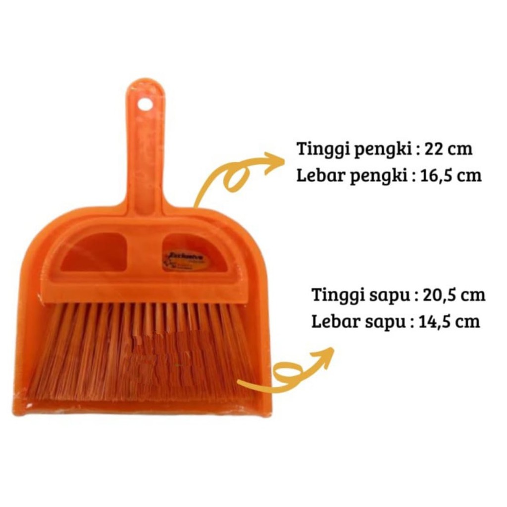 MASPION CAR BROOM - BROOM + รถ DUST SHVEL - MINI BROOM DEMP SET - SMALL BROOM - 2 IN 1 BROOM