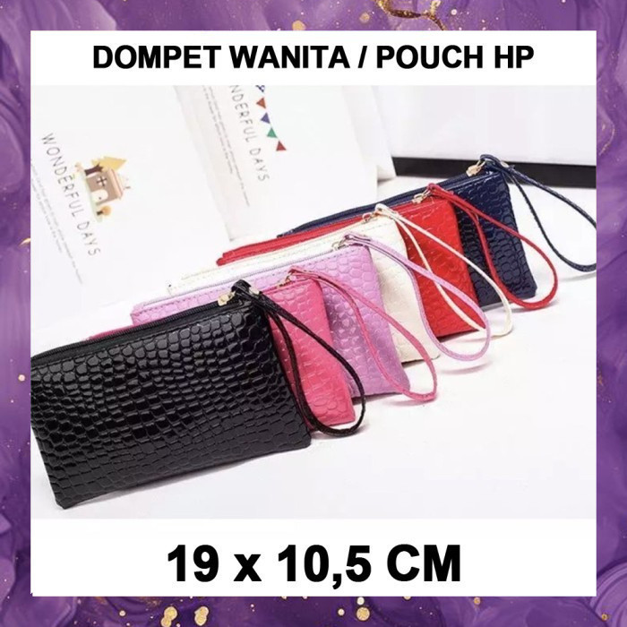 (SBA) Wallet POUCH HP BINTIK Card Holder Leather Motif Beautiful Luxury Womens Wallet TW1205B2