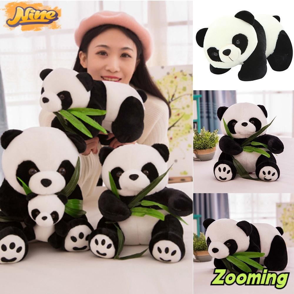 Zooming ตุ๊กตาแพนด้าวันเกิดผ้านุ่มของเล่นเด็กเด็กปัจจุบันตุ๊กตา