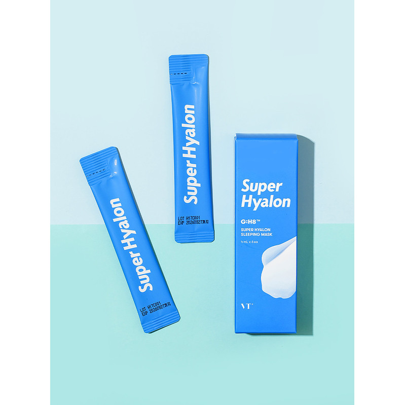 Vt Super Hyalon Sleeping Mask 4ml (6 ชิ้น) | ให้ความชุ่มชื่น ชุ่มชื้น