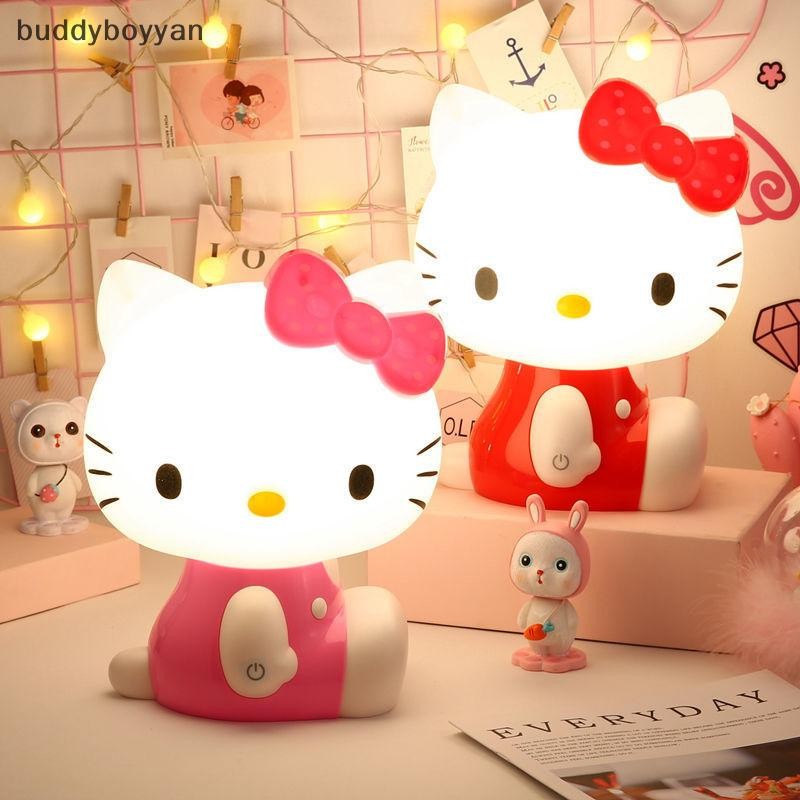 Bbth 3D LED Hello Kitty Night โคมไฟ Touch Kawaii Sanrio KT Cat USB ให้อาหารทารกบ้านห้องนอนป้องกัน Eye Sleep Light ตกแต่งห้อง Vary