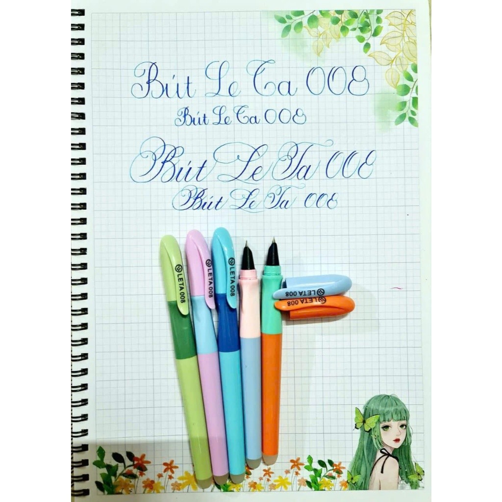 ที่ 008 ปากกาหมึกซึมหมึก ที่008 สําหรับฝึกคัดลายมือ สวยงาม สําหรับ ป.1 - ปลายปากกาโลหะบดละเอียด เนีย