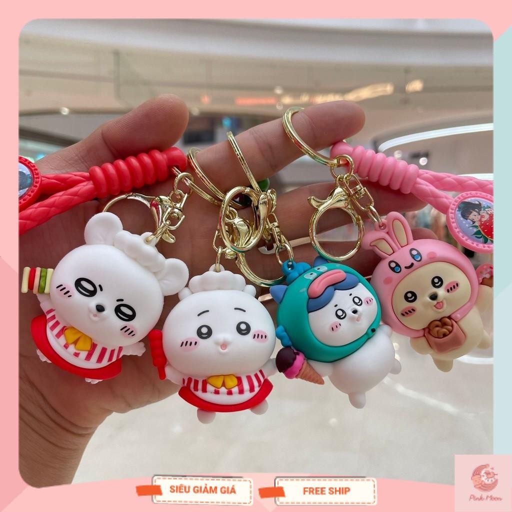 พวงกุญแจตัวละคร Chiikawa น่ารักและตลก พวงกุญแจ Chiikawa