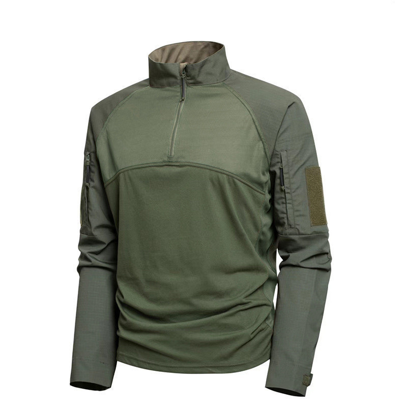 เสื้อฝึกซ้อมแบบ.getLong Sleeve สำหรับผู้ชาย เหมาะสำหรับการฝึ Zug และOutdoor Activities ด้วยลายพรางหลากฟังก์ชัน