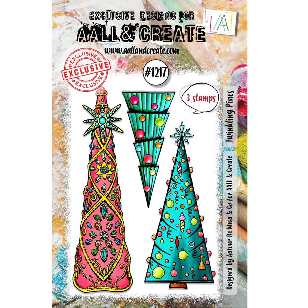 AALL & CREATE A7 Stamp Set 1217 - Twinkling Pines