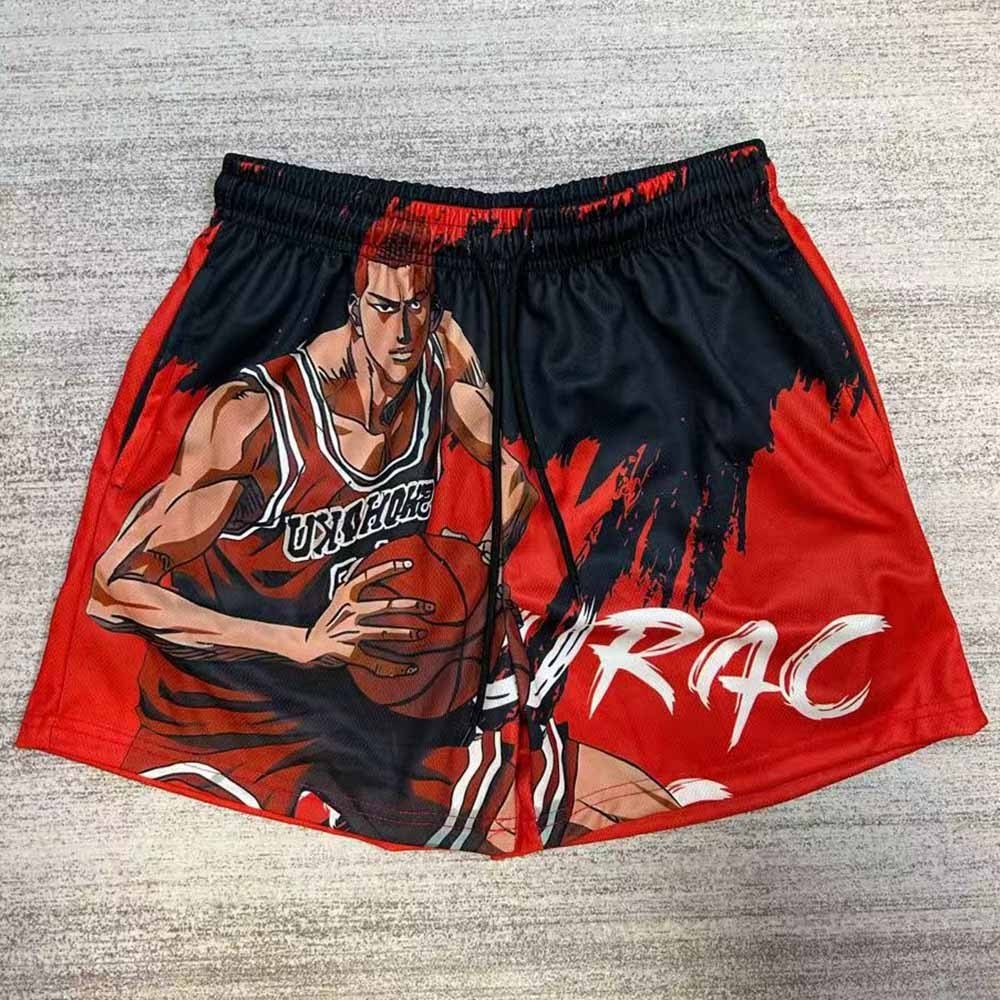 กางเกงขาสั้นลําลองผู้ชายหลวมระบายอากาศสบาย ดร พอดี คณะกรรมการพิมพ์บาสเกตบอลเสื้อกีฬากางเกงขาสั้น ราคา ถูกที่สุด ดีลบีเคเค แกลเลอรีภาพที่ 8