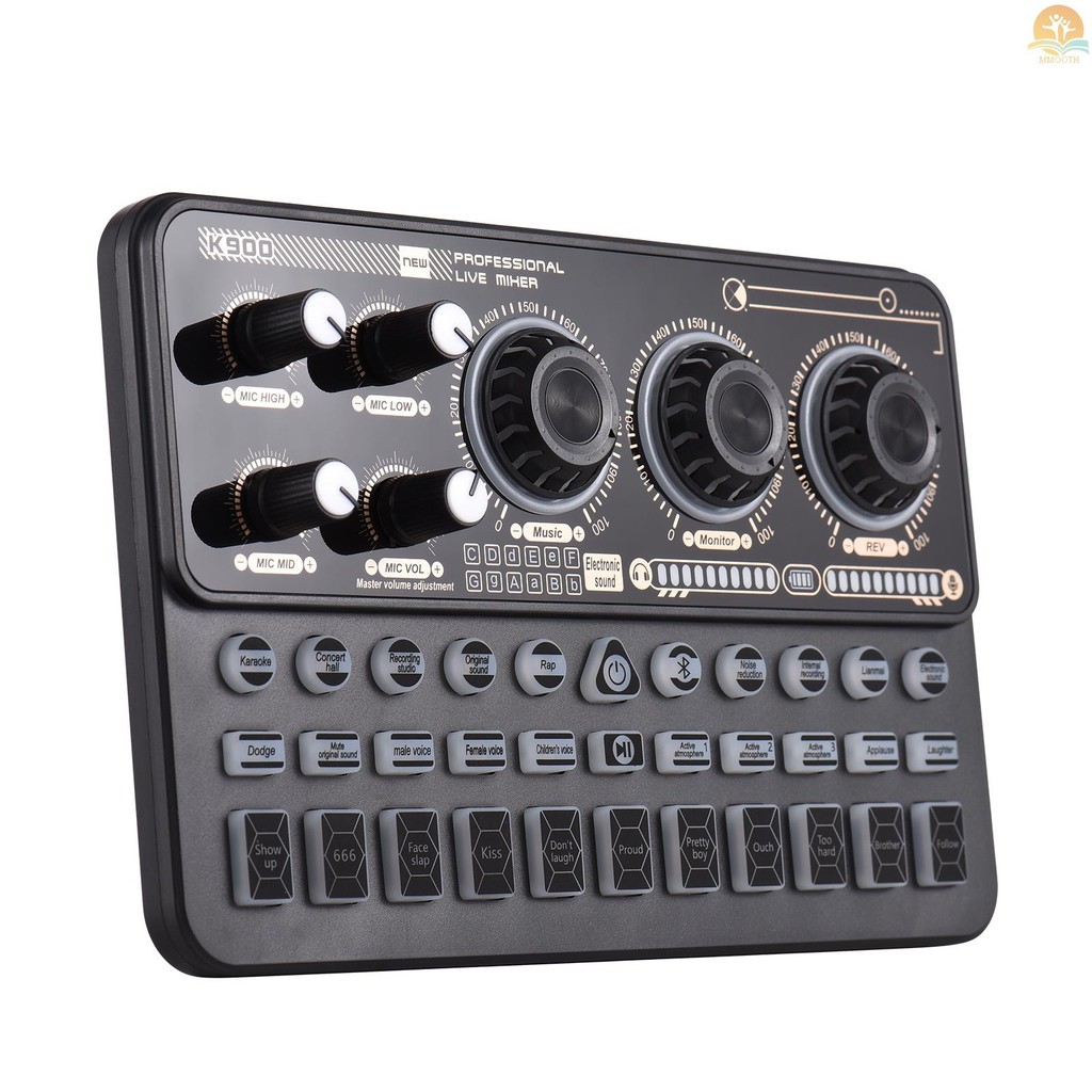 Fast Ship SK900 Multi-function Mixer แบบพกพาการ์ดเสียงชุด Professional Live Mixer การ์ดเสียงอุปกรณ์แ