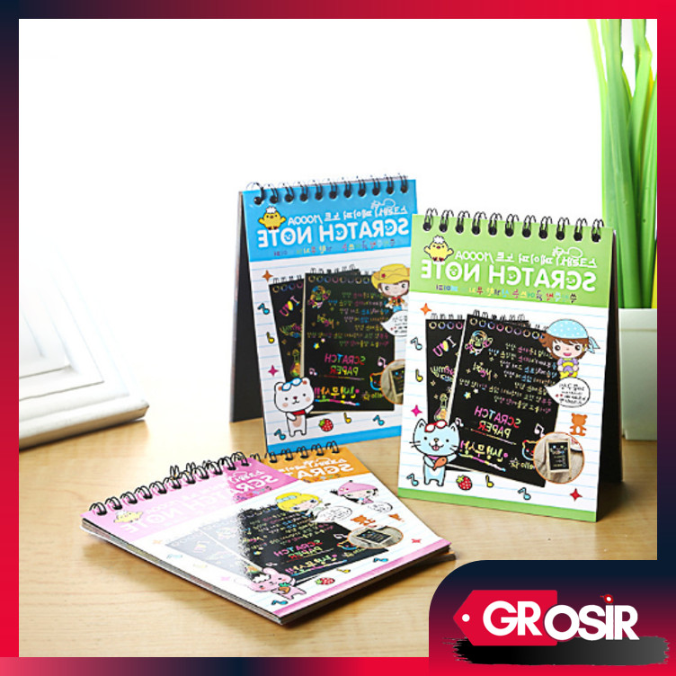 ขายส่ง - 5817 Scratch Note Mini / สีสัน Magic Scratch Note Mini Drawing Book / สีสัน Magic Book ขนาด