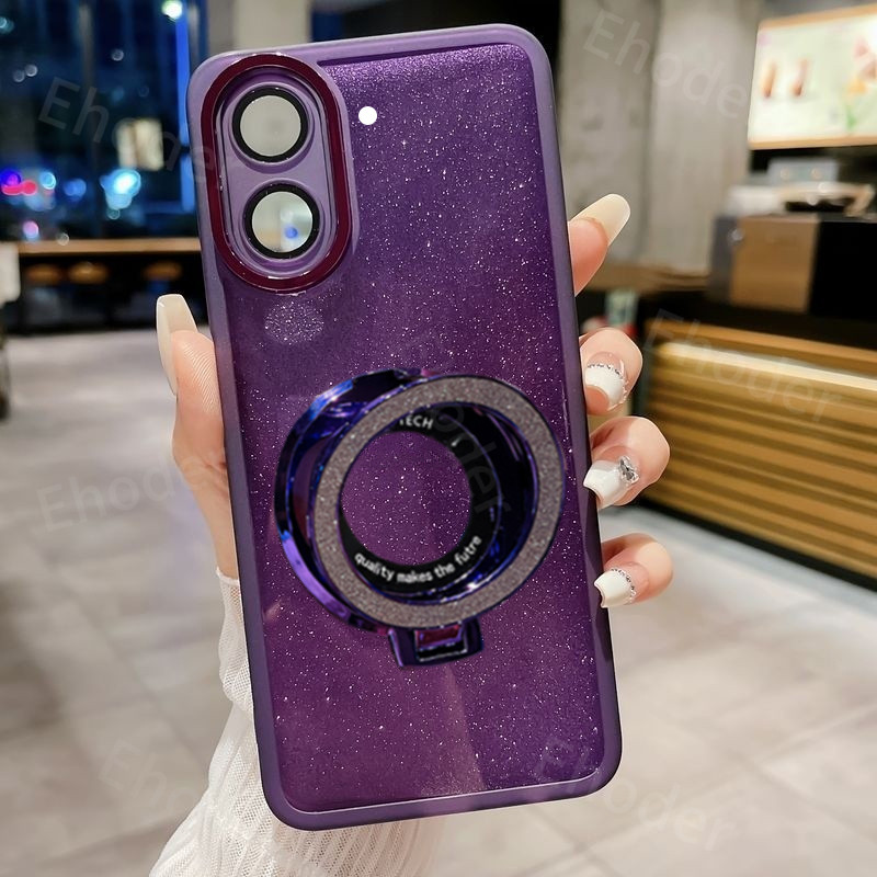 ปลอกสําหรับ XIAOMI POCO C71 Redmi A5 2025 4G 5G Bling Bling แหวนผู้ถือสําหรับ POCOC71 C 71 RedmiA5 5