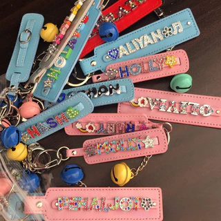 ชื่อที่กําหนดเอง Pu พวงกุญแจธุรกิจของขวัญ Y2K Key แขวนจี้รถ Key Chains โลหะแหวน DIY อุปกรณ์เสริม