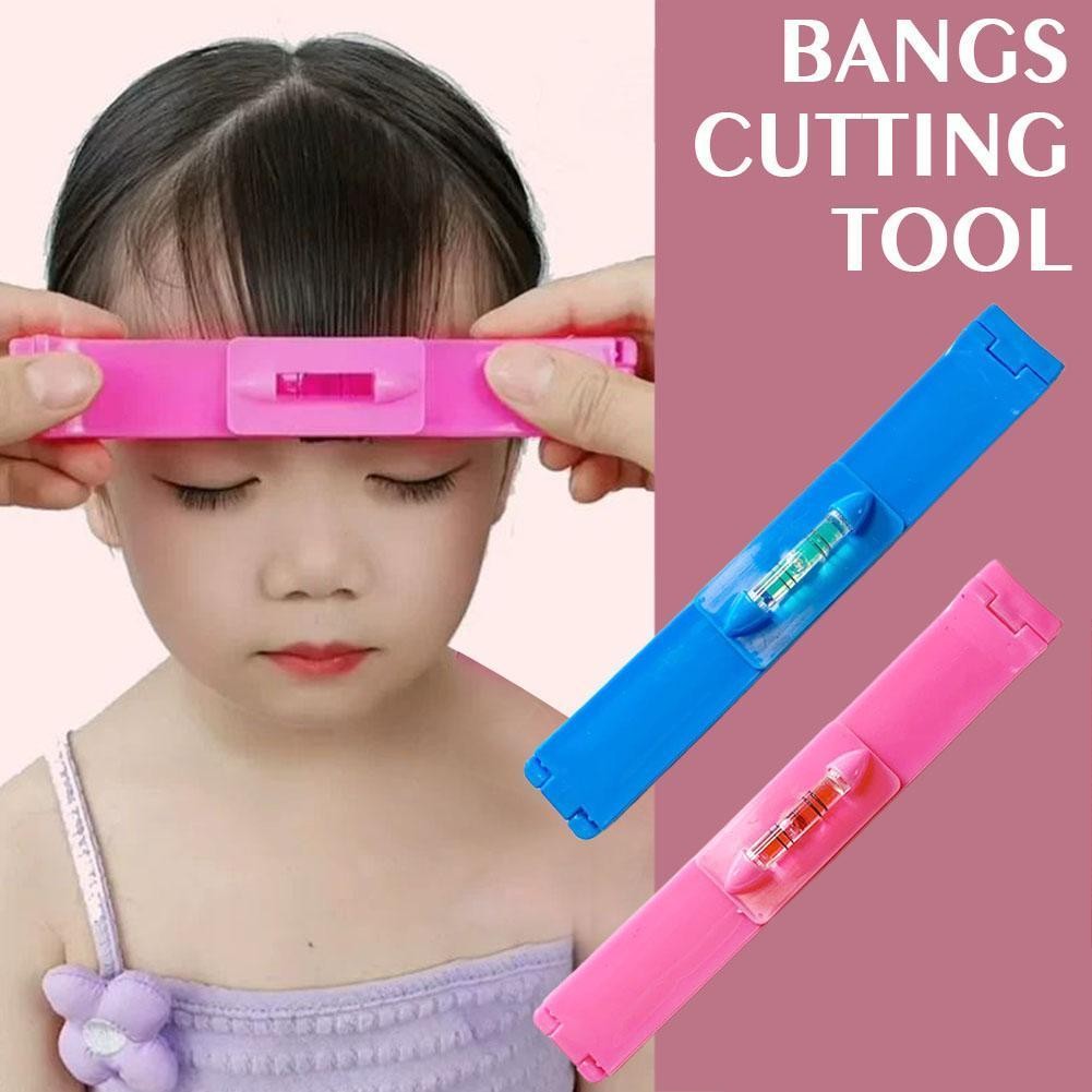 คลิปหน้าม้า Diy เครื่องมือทําผม Bangs เครื่องมือตัด Bangs หวีระดับผม Bangs Bangs Trimmer A7g6