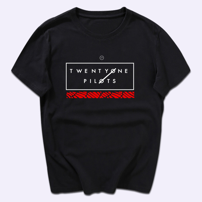 COD ฤดูร้อน 2025 แฟชั่น Twenty one Pilots Cotton คอกลม rock Music ผู้ชายและผู้หญิง 21 Twenty-one Pil