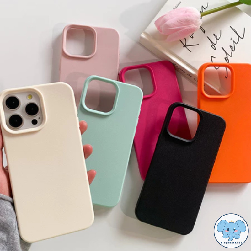 เคสไอโฟน1 สำหรับ IPhone 13 11 16 15 12 14 Pro Max XR 7 8 14 15 Plus XS X Max เคสหนังสัมผัสแบบเรียบง่ายสไตล์แฟชั่น
