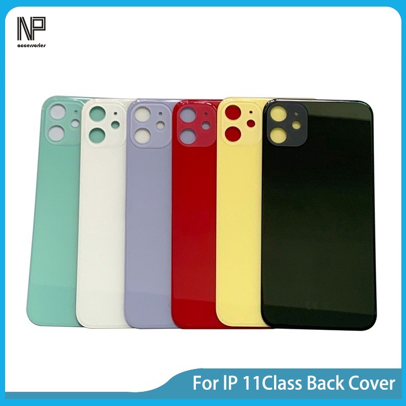 สําหรับ ไอโฟน 11 กระจกฝาหลังแบตเตอรี่พร้อมอะไหล่ซ่อมโลโก้