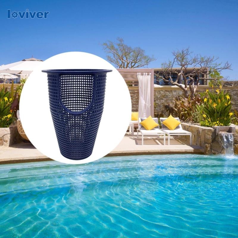 [Loviver] ตะกร้ากรองสระว่ายน้ํา Skimmer อุปกรณ์อะไหล่อุปกรณ์เสริมแบบใช้ซ้ําได้สุทธิสระว่ายน้ําปั๊มกรองสําหรับในพื้นดินบ้าน