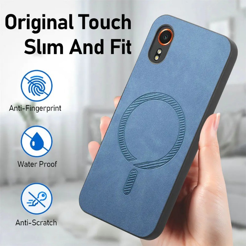 สําหรับ Samsung Galaxy XCover7 กรณีแม่เหล็กหรูหราหนังปกหลังสําหรับ Samsung X ฝาครอบ 7 สําหรับ Galaxy