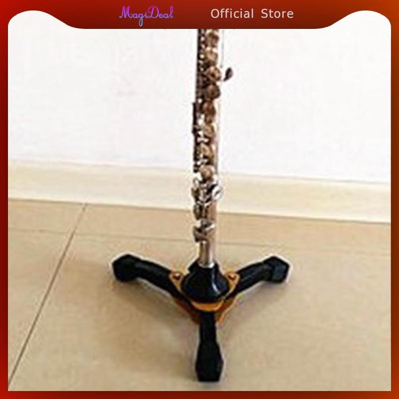 [MAGIDEAL] Clarinet Flute Oboe Stand ที่วางแบบพับได้พร้อมเครื่องเล่นเครื่องดนตรีฐานสีเหลือง