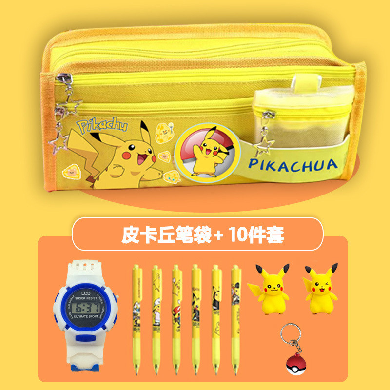 A New Product[3.1Ten Thousand People Collection]Pikachu Pencil Case for Elementary School Students w