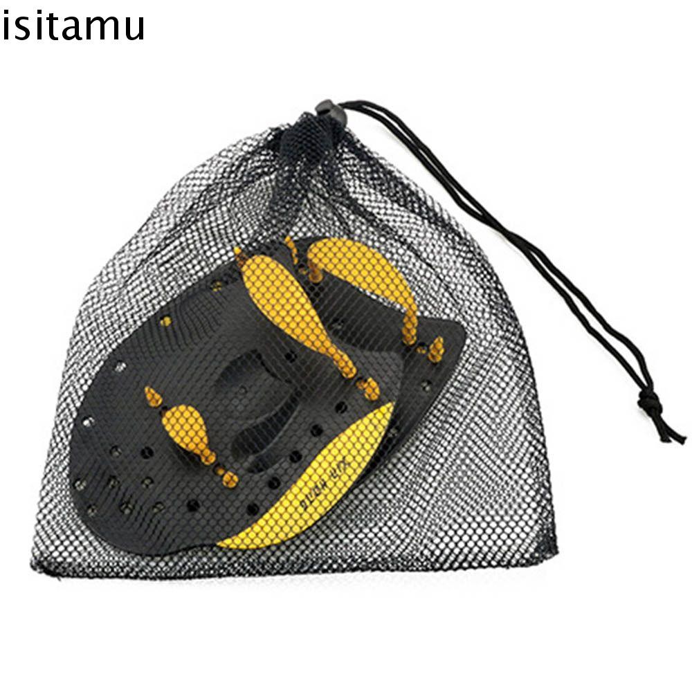 ISITAFT พายว่ายน้ํา Hand Webbed ดําน้ําว่ายน้ําจังหวะฝึกเด็ก Professional Finger Webbed Paddle กบนิ้วดําน้ําปาล์ม