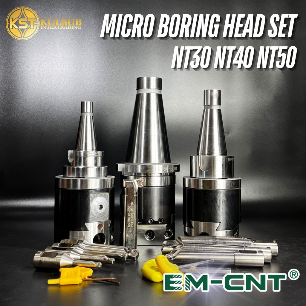 EMCNT ชุดหัวคว้านพร้อมด้าม NBH Micro Boring Head SET NT30/NT40/NT50