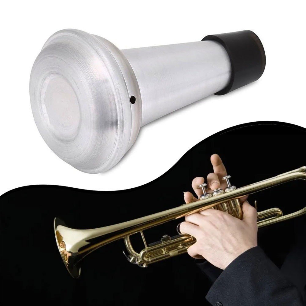 {TWI}Trumpet Metal Mute Compact Trump Silencer Players Beginners Practice Tool